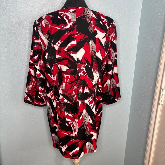 Kasper Plus Size Colorful Duster Jacket Coat Blazer - Picture 4 of 13